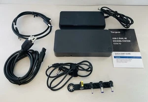 Targus DOCK182-A1 USB-C Dual 4K Docking Station 100W PD, Used - Picture 1 of 9