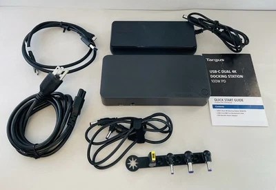Targus DOCK182-A1 USB-C Dual 4K Docking Station 100W PD, Used - Image 1 of 4