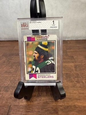 1973 Topps Franco Harris Rookie Card #89 BVG 1 (Poor) Steelers HOF RC - Image 1 of 4