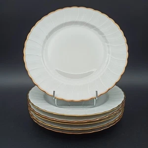 LIMOGES BERNARDAUD - 6 ASSIETTES PLATES EN PORCELAINE Modèle VERLAINE  - Foto 1 di 20