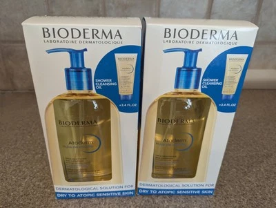 Aceite limpiador de ducha Bioderma Atoderm (33,8 oz + 3,4 oz) X 2 Foto 1 de 4