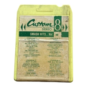 Custom 8 Stero Smash Hits Volume 48 8 Track Vintage - Picture 1 of 5