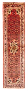Vintage Handgeknüpfter Läufer Teppich 2 Fuß 5 Zoll x 10 Fuß 0 Zoll Traditionell Orientalisch Wolle Teppich - Bild 1 von 9