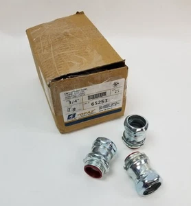 25 TOPAZ 652SI 3/4" EMT Connectors Compression Type Insulated Throat NEW - Picture 1 of 9