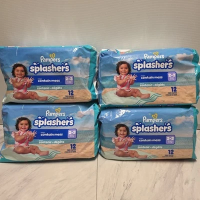Pampers Splashers Disposable Swim Diapers - Pack of 48 - 2-3 - 13-24lb - Image 1 of 3