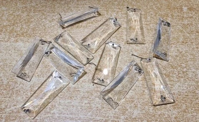 1 PAMPILLE ANCIENNE CRISTAL OU VERRE lustre au choix parmi 11 haut : 6,3 cm - Photo 1/4