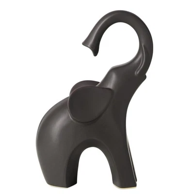 8" Brown Elephant Figurine Ceramic Modern Elephants Decor & Minimalist Elepha... - Image 1 of 4