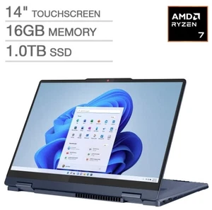 Lenovo Ideapad 5 14" FHD 2in1 Touchscreen Ryzen 7 8845HS 16GB 1TB SSD W11H U - Bild 1 von 2