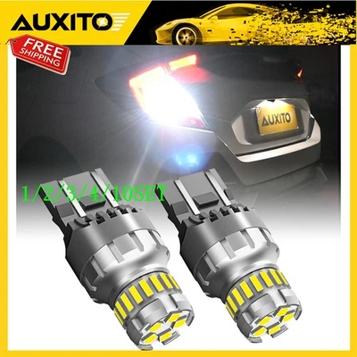 EUA Branco 7443 7440 Luz de circulação diurna LED Lâmpada Super Brilhante Lâmpada DRL 1~10 Conjunto - Imagem 1 de 4