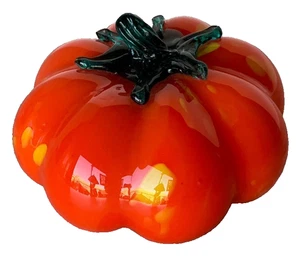 Fall Autumn Harvest Glass Pumpkin Holiday Home Accent Thanksgiving Decoration - Picture 1 of 5