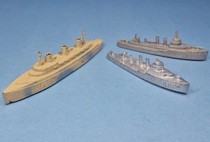 Lot of (3) Vintage Tootsie Toy Diecast Metal Naval Battle Ships - Picture 1 of 15