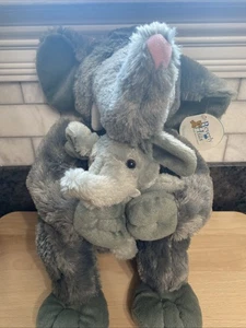 Elefant und Baby von Beverly Hills Teddybär, Inc., weichstes Plüschtier der Welt, 12 Zoll - Bild 1 von 7
