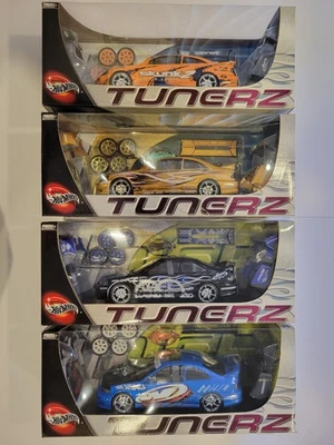 Hot Wheels Tunerz "Honda Civic Si" (4 Car Set) Factory Sealed! 1:18 Scale (2002) - Image 1 of 4