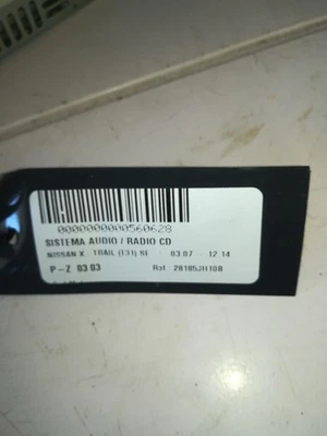 28185JH10B sistema audio radio cd para NISSAN X-TRAIL 2.0 DCI 4X4 2007 560628 - Imagen 1 de 4