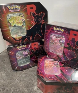 Pokémon Destined Rivals Tin Set 4 Ready To Ship Sealed 1 Of Each Promo - Bild 1 von 14