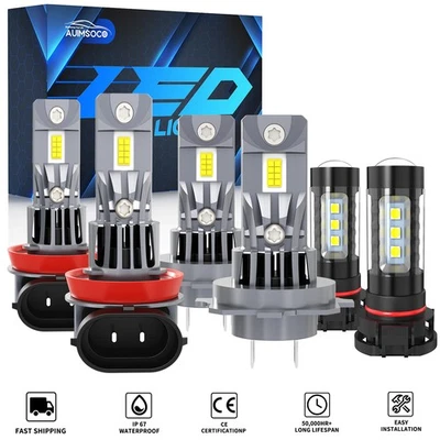 Faro antiniebla LED de 4 puertas utilitario deportivo GMC Acadia 2007 2008-2012 con ventilador Foto 1 de 4