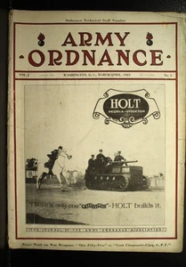 OLD ARMY ORDNANCE MARCH APRIL 1921 MAGAZINE - Picture 1 of 7