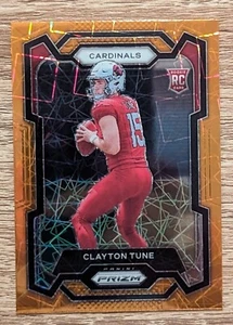 2023 Prizm Clayton Tune Orange Lazer Prizm RC Rookie #302 Cardinals - Picture 1 of 2