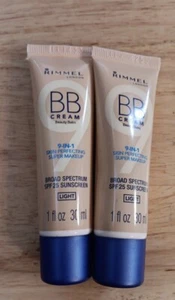 2 Rimmel BB Cream 9-In-1 ~Light~ Skin Perfecting Super Makeup (#6) - Picture 1 of 2