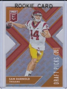 SAM DARNOLD ROOKIE CARD 2018 Elite Status RARE DIE-CUT ORANGE VARIATION $$ RC! - Picture 1 of 2