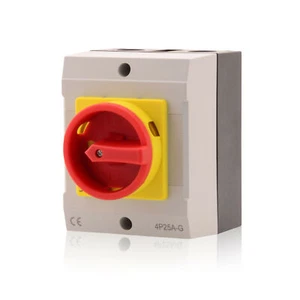 Interrupteur principal 25A 4 pôles dans le boîtier, JS4P25A-G - Bild 1 von 5