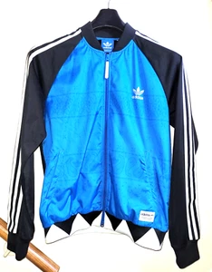 Adidas TT / Aztec Track Top Jacket - Blue/Black Size M Mens - Picture 1 of 8