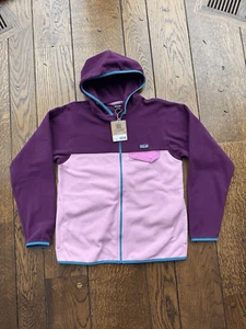 Patagonia Kids’ Micro D Snap-T Fleece Jacket Planet Pink NWT Size XL (14) - Picture 1 of 5