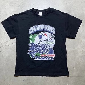 Vintage 90’s 1999 MLB New York Yankees World Series Champions T-Shirt sz L - Picture 1 of 6