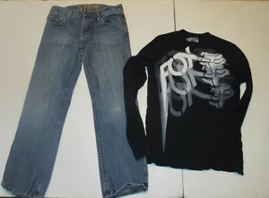 Fox Racing Jungen Größe 14 Used Jeans & Thermo Herren Größe Small J204 - Bild 1 von 5
