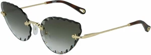 CE157S-CHLOÉ DESIGNER SUNGLASSES - BRAND NEW- [Gold/Gradient Khaki] - Picture 1 of 1