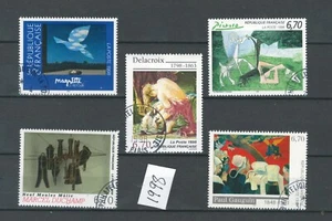 FRANCIA EUROPA Colección Pinturas Bellas Artes Grandes Estampillas USADAS 1998 LOTE (FR 636) - Imagen 1 de 1