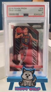 Trae Young PSA 9 Panini Prizm 2018 #78 Rookie NBA Basketball Card #2 - Picture 1 of 2