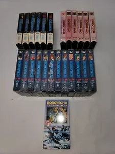 ROBOTECH VHS LOT OF 25 Tapes- Macross Saga Vol 1-6, Mospeada 1-5,7 & 19-30 - Picture 1 of 7