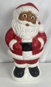 Vintage Grand Venture 18” African American Blow Mold Christmas Santa 1999 - Picture 1 of 7