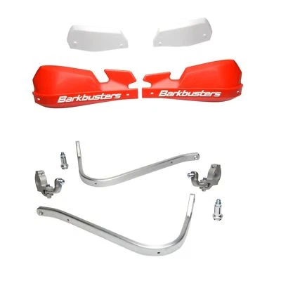 Guardamanos rojo Barkbuster VPS y montaje de 2 puntos KTM 990 LC8 Adventure 2006 - 2013 Foto 1 de 4
