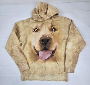 Vintage The Mountain Hoodie Adult Small. Yellow Labrador Dog Sweatshirt. - Picture 1 of 8