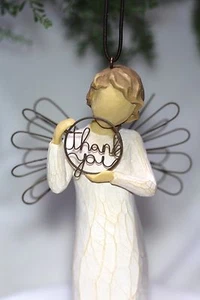ÁNGEL ornamento GRACIAS signo SOLO PARA TI hangar SAUCE ÁRBOL Tarjeta de regalo de cumpleaños - Imagen 1 de 6