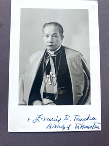 FRANCIS EIKICHI TANAKA (†1983) Bischof/bishop Japan signed Foto 8x11 Autogramm - Picture 1 of 1