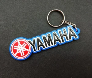 Yamaha Long Blue Keychain Rubber Motorcycle Racing Keyring Collectable Gift #03 - Picture 1 of 9