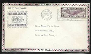 C12 5c Air Mail (1930) THE WINGED GLOBE FDC By A. C. Roessler Cachet !!!    - Picture 1 of 1