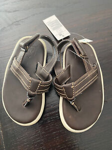 Baby Gap Brown Leather Sandals Size 7T/8T