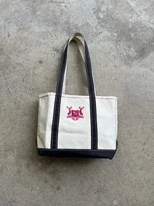 Vintage 90s Made In USA Ll Bean Boat And Tote Canvas Bag - Picture 1 of 5