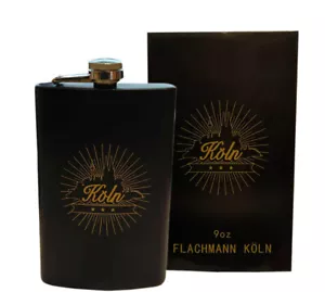Köln Flachmann (270ml) Metall Flask 9oz Kölle Dom Taschenflasche Schnapsflasche - Bild 1 von 2