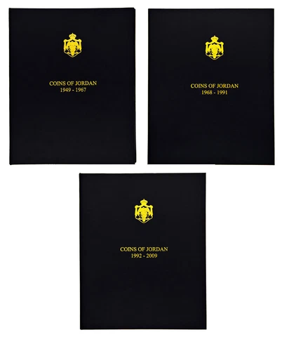 Jordan Full Set of 3 Coin Albums 1949-1967 1968-1991 1992-2009 + Update Pages Cover