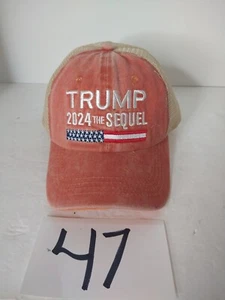 Trump 2024 The Sequel Trucker Hat Make America Great Again MAGA Orange Color - Picture 1 of 7