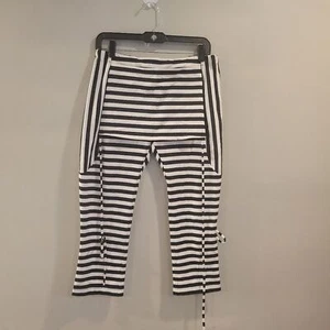 Urte Kat Skirt Capri Leggings Pants Striped Size Large - Picture 1 of 8