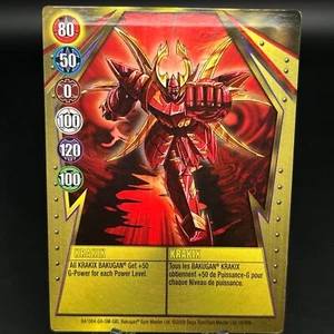 Bakugan KRAKIX Metal Gate Card GOLD 2009 BA1064-GA-SM-GBL 16/48b - Bild 1 von 7