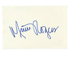 MIMI ROGERS Signed 4x6 Index Card Autographed X-Files