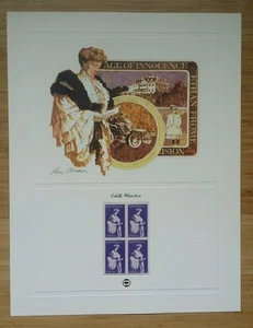 POSTFRISCHE US BRIEFMARKEN PANEL 1980 EDITH WHARTON SCOTT # 1832 BLOCK POSTFRISCH - Bild 1 von 5