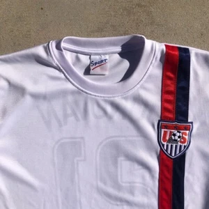 Vtg Y2K Landon Donovan USA Mens Soccer Team White Sport Soccer Futbol Jersey - Picture 1 of 10